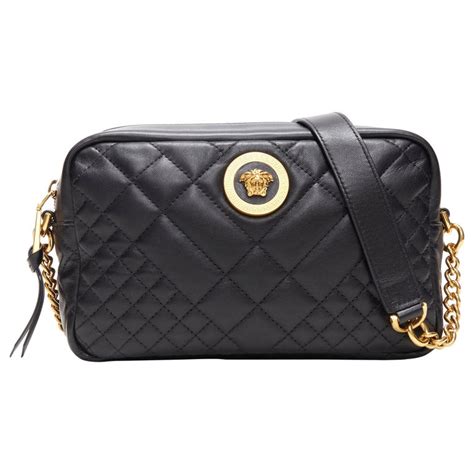 versace quilted leather bag